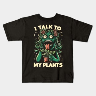 Plant Lady Funny Kids T-Shirt